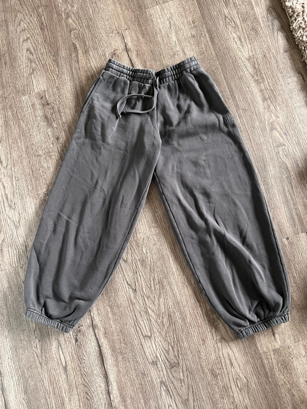 Women's Charcoal Gray Drawstring Joggers